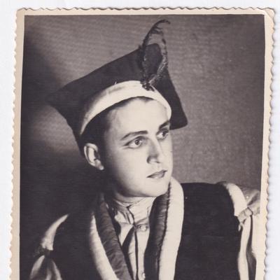 Ігор Жилінський в ролі шляхтича, вистава «Тарас Бульба», 1954 рік.