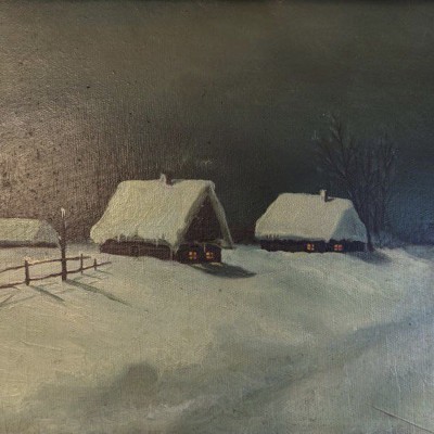 Без назви, 28x20 см, олія, картон