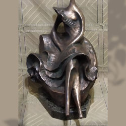 13. Скульптурна композиція «Відпочинок», бронза, h 41см