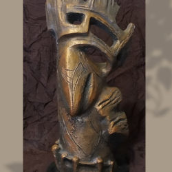 27. Скульптурна композиція «Останній з могікан», бронза, h 34 см